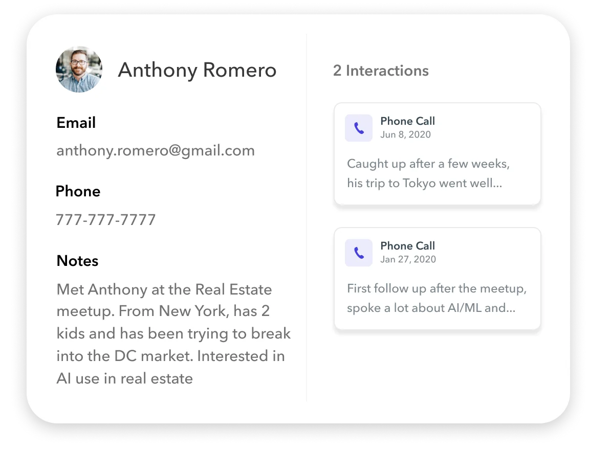 Mogul relationship record preserving founder conversation context and commitments